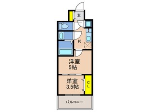 セレニテ神戸ミラクノールの物件間取画像